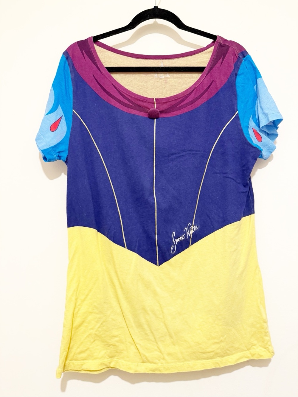 Disney Snow White Short Sleeve Tee in Yellow, Blue, Purple